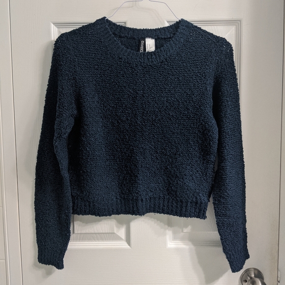 H&M Divided Navy Blue Basic Knit Sweater - Picture 1 of 1